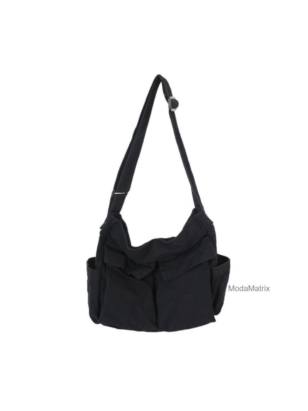 Canvas Messenger Bag Large Crossbody Shoulder Tote with Pockets